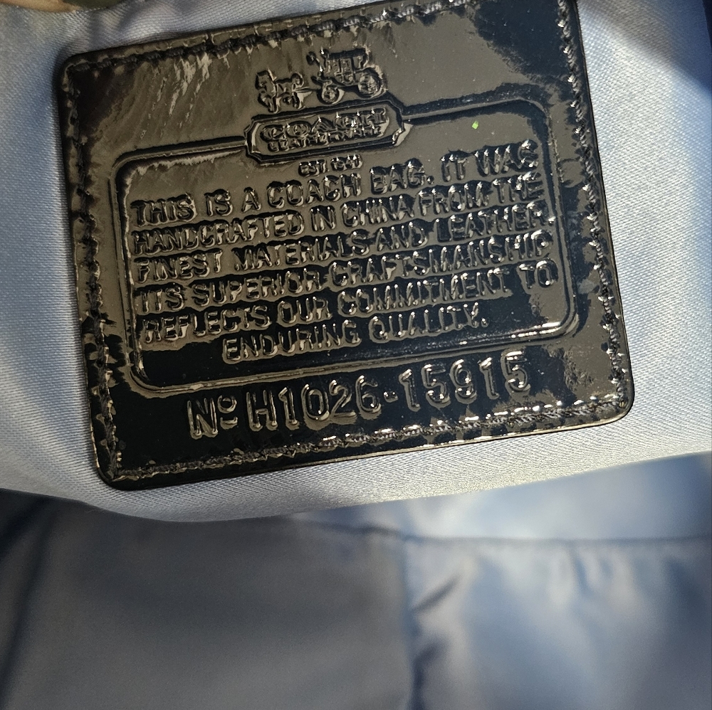 Coach Large Navy Sophia Bag #15915. - Picture 16 of 16